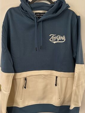 Zoo York Blue Stone and Off White Colorblock Sweatshirt